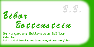 bibor bottenstein business card